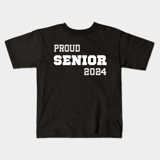Senior Class 2024 Graduation Kids T-Shirt by SecuraArt